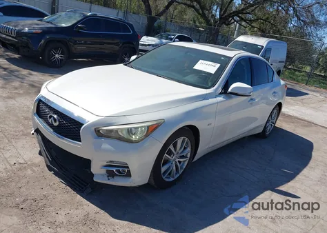 2016 Infiniti Q50 3.0T Premium z USA, uszkodzony, nr VIN JN1EV7AP3GM304750